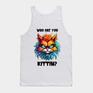 Funny Cat Face Tank Top